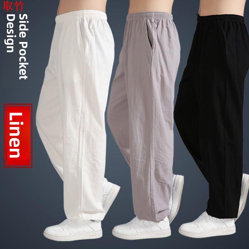 Loose Cotton Linen Tai Chi Pan - đánh giá và giá Yoga Fitness Training